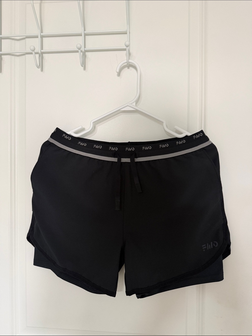 Kids' Black Active Shorts with Elastic Waistband & drawstring